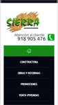 Mobile Screenshot of construccionessierra.com